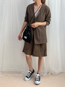 「OMNES Another Edition（オムネス アナザーエディション）のアイテム」を使った、anmiさん（レディース・156cm）の夏コーディネート