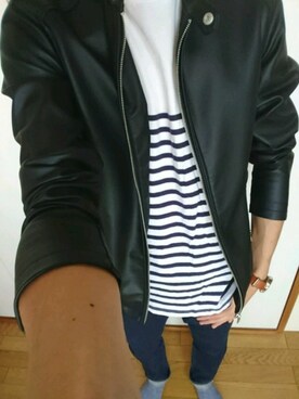 「Sputnik（スプートニク）のアイテム」を使った、takeさん（メンズ・175cm）の秋コーディネート