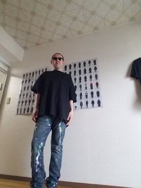 「LAD MUSICIAN（ラッドミュージシャン）のアイテム（その他）」を使った、👿         さん（メンズ・178cm）の夏コーディネート