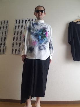 「LAD MUSICIAN（ラッドミュージシャン）のアイテム（その他）」を使った、👿         さん（メンズ・178cm）の夏コーディネート