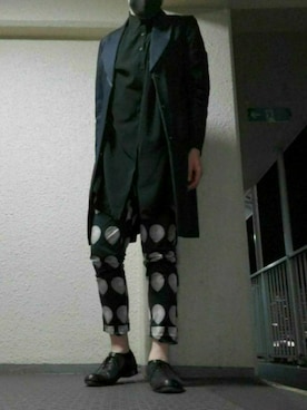 👿         さんの「PRINT ANKLE CUT PANTS / 263120 150M」を使ったコーディネート