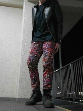 「LAD MUSICIAN（ラッドミュージシャン）のアイテム（その他）」を使った、👿         さん（メンズ・178cm）の冬コーディネート