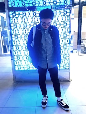 「beats. by dr.dre（ビーツバイドクタードレ）のアイテム（その他）」を使った、Yu-yaさん（メンズ・175cm）の秋コーディネート