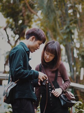 「initial（イニシャル）のアイテム（チノパンツ）」を使った、JASONNAKAJIさん（メンズ・170cm）の冬コーディネート