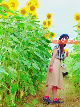 「グラニフ」｜「アイテム（その他）」を使った、らぶさん（レディース・160cm）の夏コーディネート