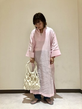 「meduse（メデュース）のアイテム」を使った、ayuさん（レディース・155cm）の春コーディネート