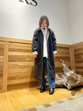 siiwa リネンコットンドレスシャツ