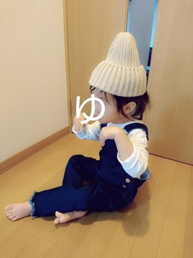 「wearhalloween2017」｜「アイテム（サロペット/オーバーオール）」を使った、yunさん（キッズ・90cm）の秋コーディネート
