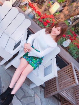 「H&M（エイチ・アンド・エム）のアイテム（ブーティ）」を使った、ANNABOOOPさん（レディース・164cm）の春コーディネート