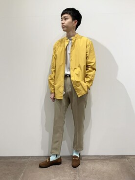 「グラミチ別注」｜「アイテム（その他シューズ）」を使った、MATSUさん（メンズ・175cm）の春コーディネート