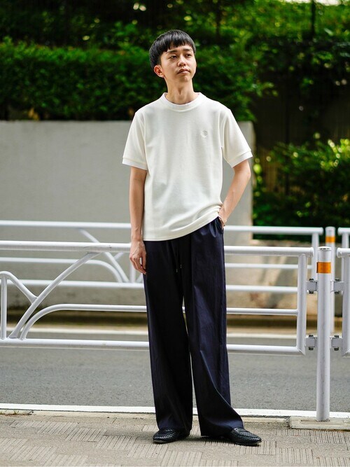 MATSU（EDIFICE 渋谷スクランブルスクエア店）｜FRED PERRYのTシャツ/カットソーを使ったコーディネート - WEAR