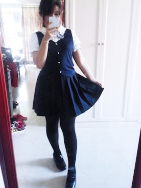 「axes femme POETIQUE（アクシーズファムポエティック）のアイテム（Tシャツ/カットソー）」を使った、フローラ(Flora)さん（レディース・163cm）の夏コーディネート