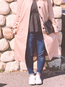 「SEVENDAYS=SUNDAY（セブンデイズサンデイ）のアイテム（トレンチコート）」を使った、mayaさん（レディース・151cm）の冬コーディネート