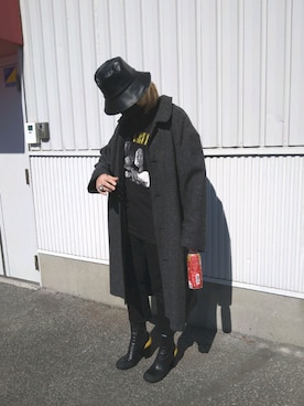 「RANDOM IDENTITIES（ランダムアイデンティティーズ）のアイテム（シューズ）」を使った、13さん（メンズ・167cm）の冬コーディネート
