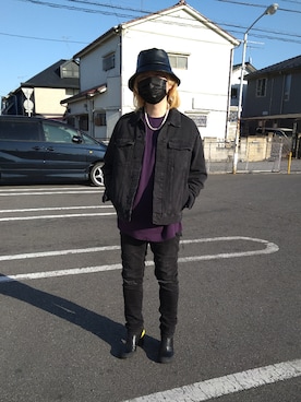 「RANDOM IDENTITIES（ランダムアイデンティティーズ）のアイテム（シューズ）」を使った、13さん（メンズ・167cm）の春コーディネート