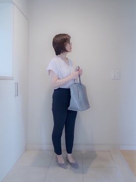 「OPAQUE（オペーク）のアイテム」を使った、あるぼるさん（レディース・157cm）の夏コーディネート