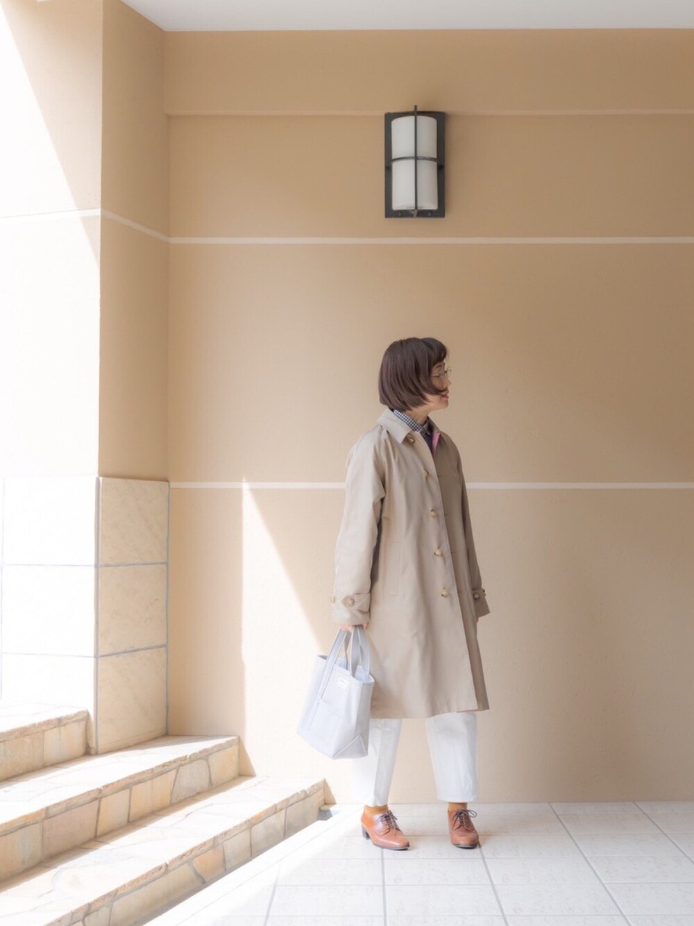 【美品】BEAMS BOY ステンカラーコート(リバーシブル) BEAMS BOY（ビームスボーイ）の「BEAMS BOY / リバーシブル