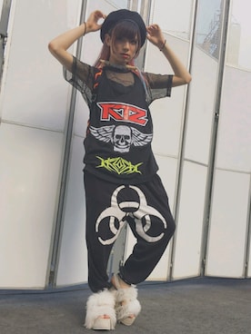 「KTZ（ケイティーゼット）のアイテム（帽子）」を使った、LAYLA./れいにゃっちさん（レディース・165cm）の秋コーディネート
