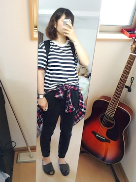 「RIKI WATANABE（リキワタナベ）のアイテム」を使った、さいとうさん（レディース・155cm）の春コーディネート