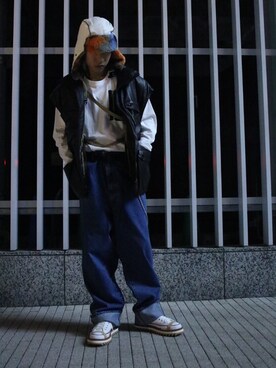 「A.A.Spectrum（エーエースペクトラム）のアイテム」を使った、Ko-taro-さん（メンズ・170cm）の秋コーディネート