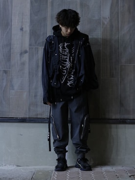 「Haculla（ハキュラ）のアイテム」を使った、Ko-taro-さん（メンズ・170cm）の冬コーディネート