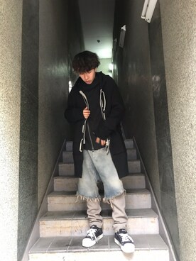 「Azuma.（アズマ）のアイテム（トップス）」を使った、Ko-taro-さん（メンズ・170cm）の冬コーディネート