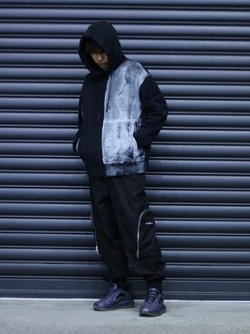 「A-COLD-WALL*（アコールドウォール）のアイテム（パーカー）」を使った、Ko-taro-さん（メンズ・170cm）の冬コーディネート