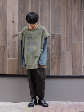「Azuma.（アズマ）のアイテム（トップス）」を使った、Ko-taro-さん（メンズ・170cm）の春コーディネート