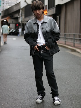 「JOHN LAWRENCE SULLIVAN（ジョンローレンスサリバン）のアイテム（ジャケット/アウター）」を使った、Ko-taro-さん（メンズ・170cm）の夏コーディネート