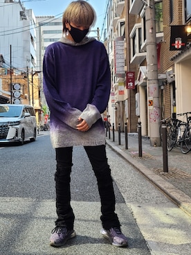 「ISAMU KATAYAMA BACKLASH（イサムカタヤマバックラッシュ）のアイテム（パーカー）」を使った、Ko-taro-さん（メンズ・170cm）の夏コーディネート