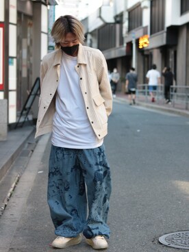 「Saturdays NYC（サタデーズ ニューヨークシティ ）のアイテム（ジャケット/アウター）」を使った、Ko-taro-さん（メンズ・170cm）の夏コーディネート