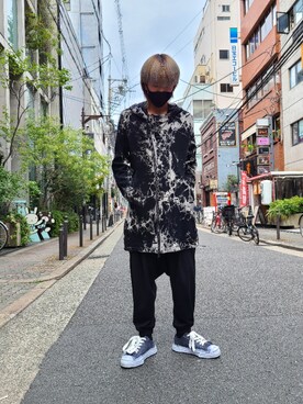 「KMRii（ケムリ）のアイテム（ジャケット/アウター）」を使った、Ko-taro-さん（メンズ・170cm）の秋コーディネート