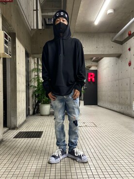 「DSQUARED2（ディースクエアード）のアイテム（帽子）」を使った、Ko-taro-さん（メンズ・170cm）の秋コーディネート