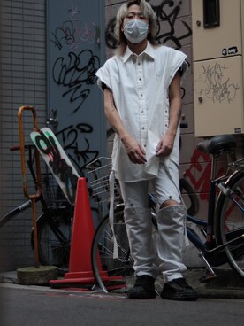 「JOHN LAWRENCE SULLIVAN（ジョンローレンスサリバン）のアイテム（ジャケット/アウター）」を使った、Ko-taro-さん（メンズ・170cm）の冬コーディネート