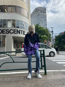 「JOHN LAWRENCE SULLIVAN（ジョンローレンスサリバン）のアイテム（パンツ）」を使った、Ko-taro-さん（メンズ・170cm）の春コーディネート