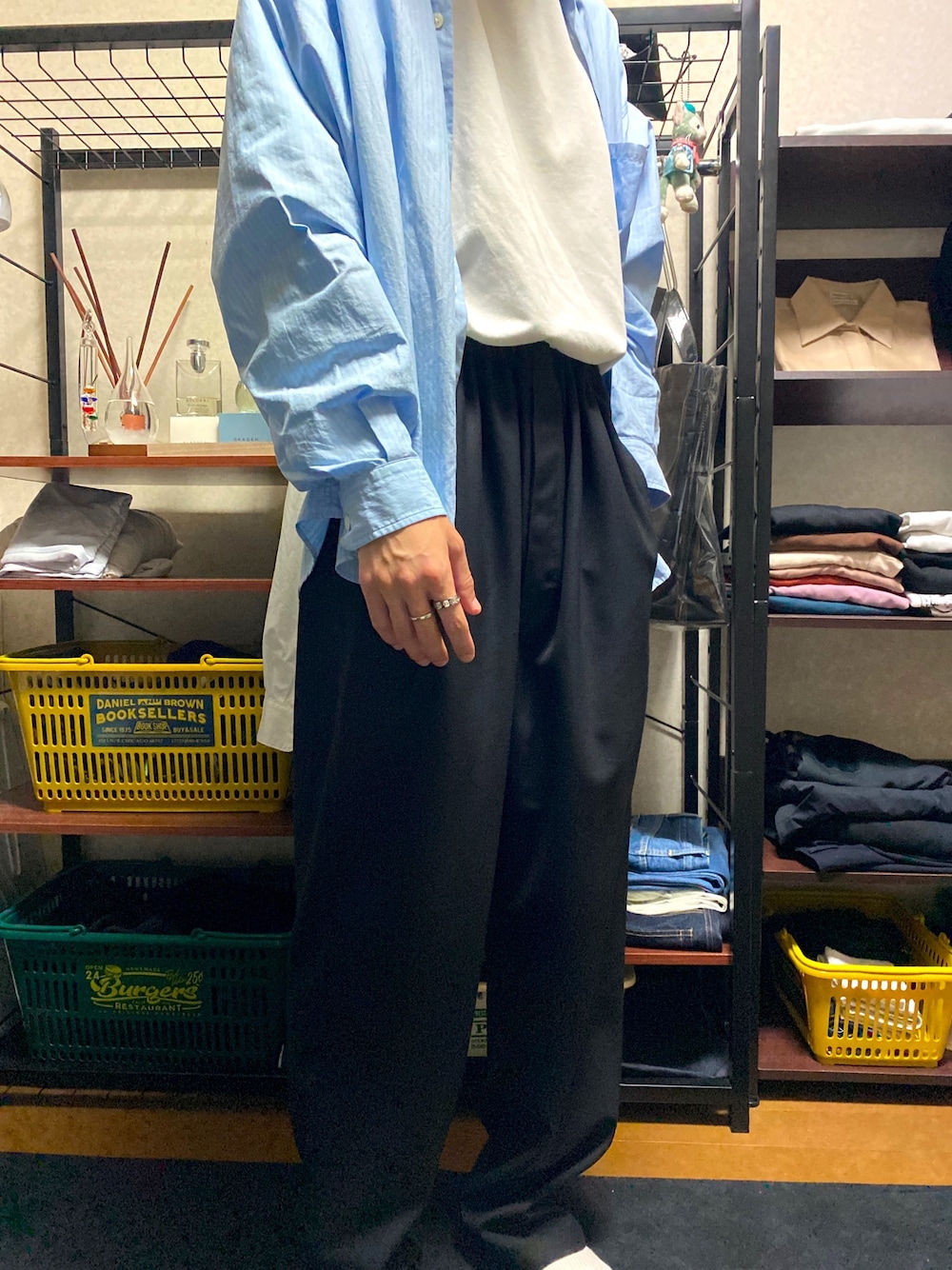 オーラリー　バンドカラー長袖　シャツ　S AURALEE（オーラリー）の「長袖シャツ（シャツ/ブラウス）」 - WEAR