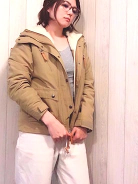 「ウッド」｜Maaさん（レディース・160cm）の冬コーディネート