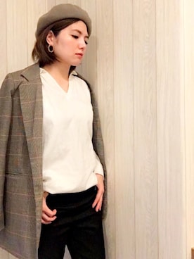 「Madu（マディ）のアイテム」を使った、Maaさん（レディース・160cm）の冬コーディネート