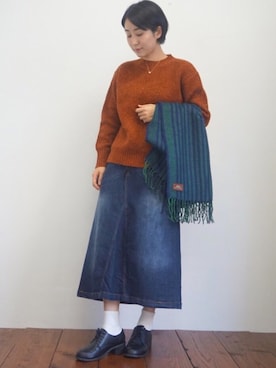 「CUBE SUGAR（キューブシュガー）のアイテム」を使った、HANA(CUBE  SUGAR)さん（レディース・162cm）の秋コーディネート