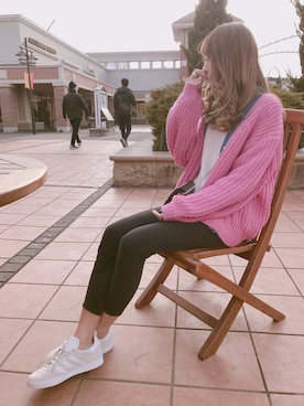 「お買い物」｜「アイテム（アナログ腕時計）」を使った、❥︎❥︎ maho さん（レディース・164cm）の冬コーディネート