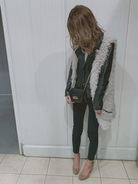 「Momo（Momo）のアイテム」を使った、❥︎❥︎ maho さん（レディース・164cm）の冬コーディネート