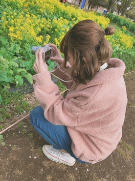 「CONVERSE（コンバース）のALL STAR HI（スニーカー）」を使った、❥︎❥︎ maho さん（レディース・164cm）の春コーディネート