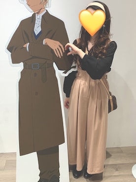 「ECLIN（エクラン）のアイテム（サロペット/オーバーオール）」を使った、KaNaさん（レディース・155cm）の春コーディネート