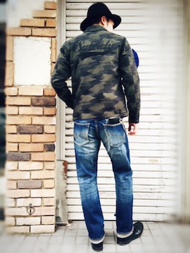 「Subciety（サブサエティ）のアイテム（財布/小物）」を使った、小原 壮大朗さん（メンズ・183cm）の春コーディネート