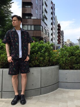 「Subciety（サブサエティ）のアイテム（財布/小物）」を使った、小原 壮大朗さん（メンズ・183cm）の夏コーディネート