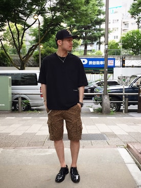 「Subciety（サブサエティ）のアイテム（財布/小物）」を使った、小原 壮大朗さん（メンズ・183cm）の夏コーディネート