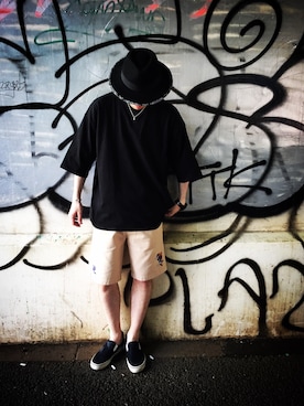 「Subciety（サブサエティ）のアイテム（アクセサリー）」を使った、小原 壮大朗さん（メンズ・183cm）の夏コーディネート