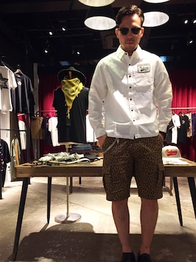 「Subciety（サブサエティ）のアイテム（財布/小物）」を使った、小原 壮大朗さん（メンズ・183cm）の夏コーディネート