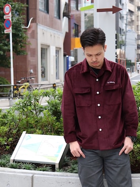 「アイテム（アナログ腕時計）」を使った、小原 壮大朗さん（メンズ・183cm）の秋コーディネート