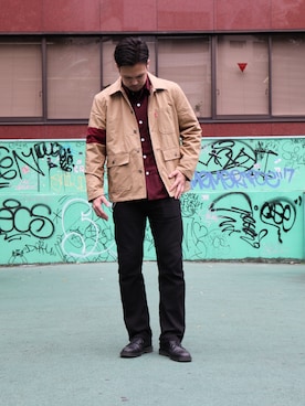 小原 壮大朗さん(メンズ・183cm)の秋コーディネート